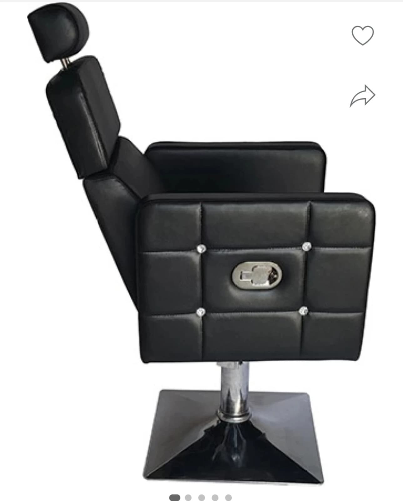 ANDIA Noir Chrome Styling Chair 7
